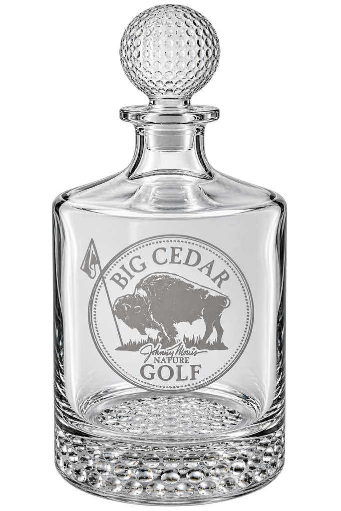 Etched Golf Ball Decanter - 28 ounces