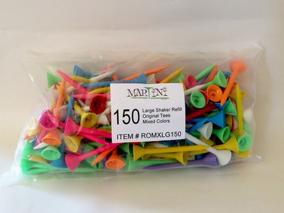​​Martini Tee - Refill for Large Shaker 150 Original Tees - Mixed Colors