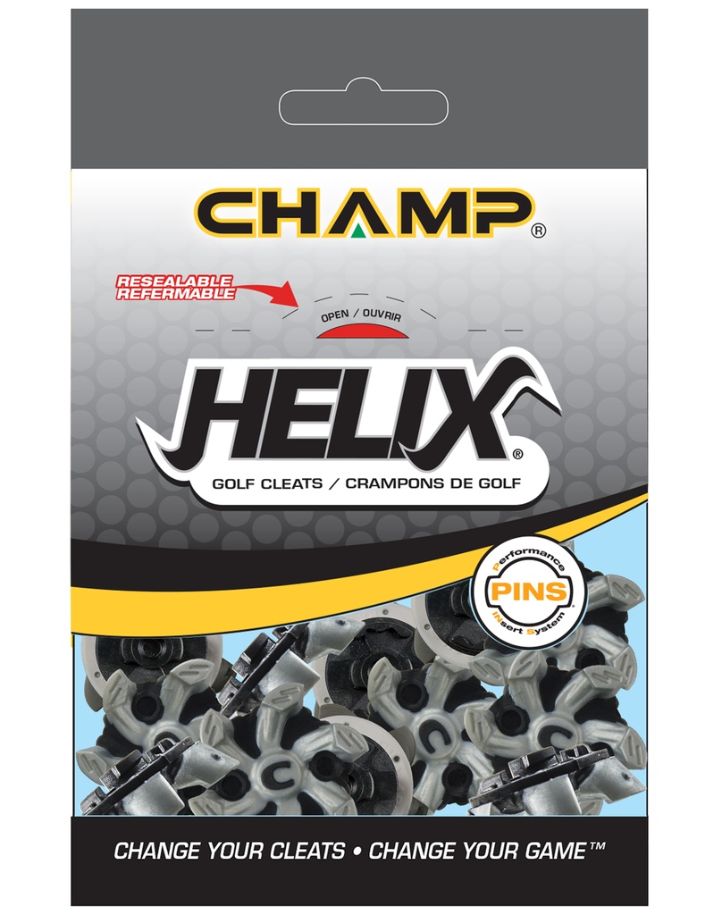 [11-CHH-P] ​​Champ Helix Pins Kit   Resealable Bags - 20 Count