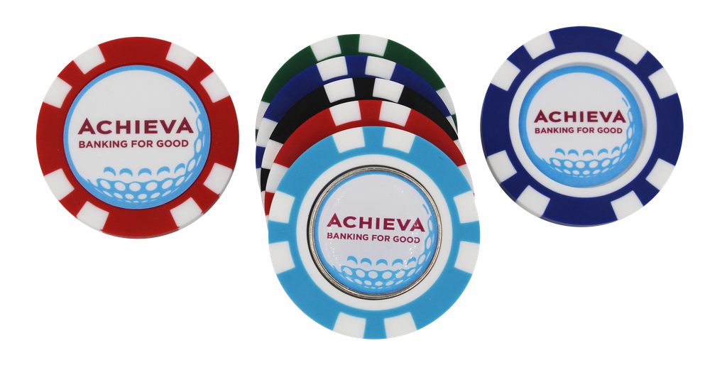 [12-TPPC-D2S] ​​Poker Chip - 1 Side Domed 1 Side Direct Print