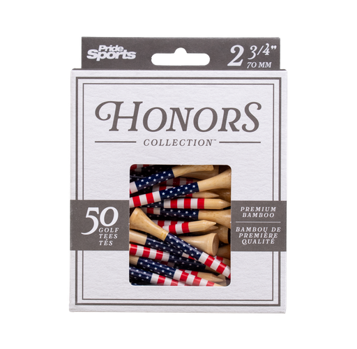 [39-HC23450USA53] Honors Collection Bamboo Tees 2 3/4"
