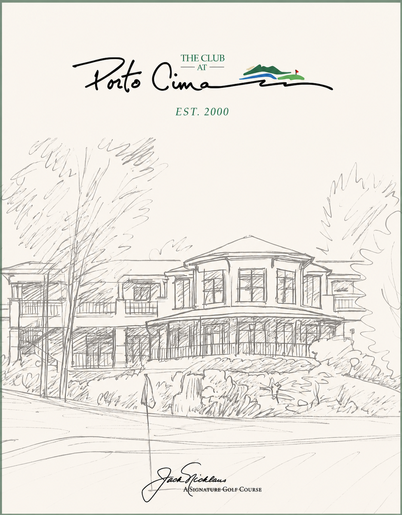 Custom golf scorecard example two