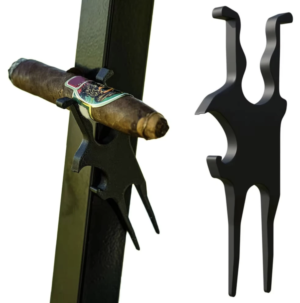 Multi-Function Divot Repair/Beer Shotgun/Cigar Holder Tool - Engraved