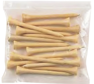 ​​Pkg 2 1/8 Natural Tees - 10,000