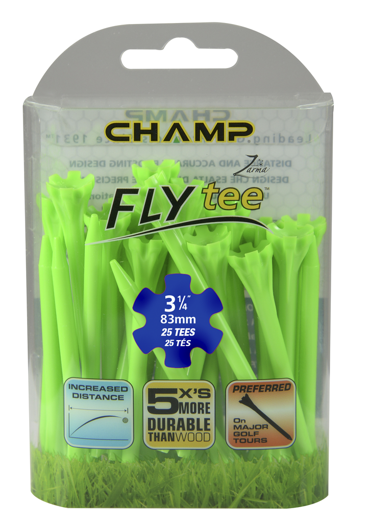 ​​Pack Of 25 - 3 1/4 Lime Green Flytee