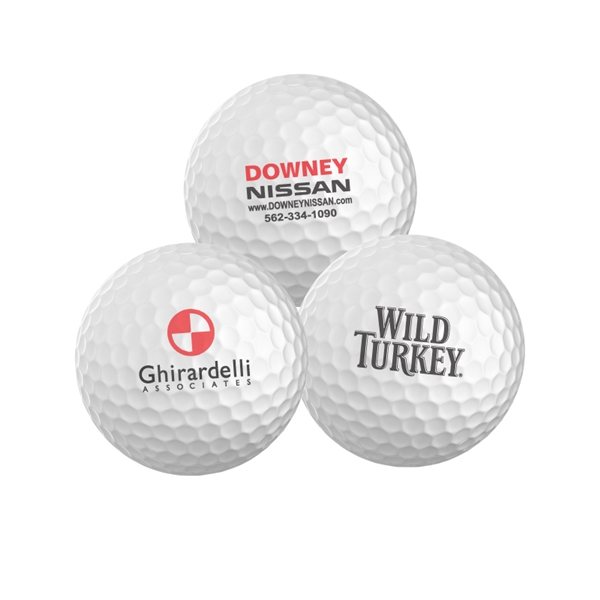​​Logo'd Golf Balls - Unbranded - Bulk Dozen