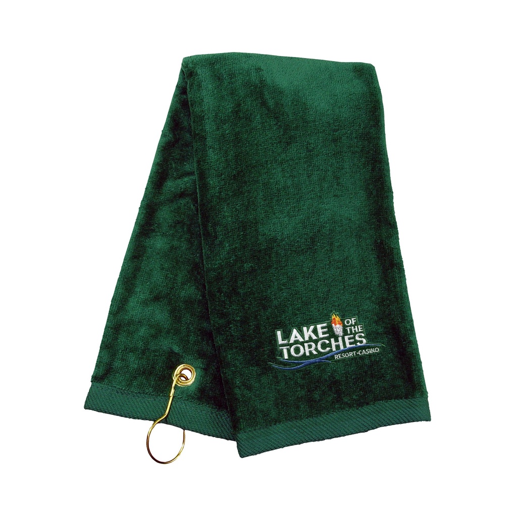 ​​16X25 Hemmed Velour- Embroidery, Tri-Fold - 8,000 Stitches