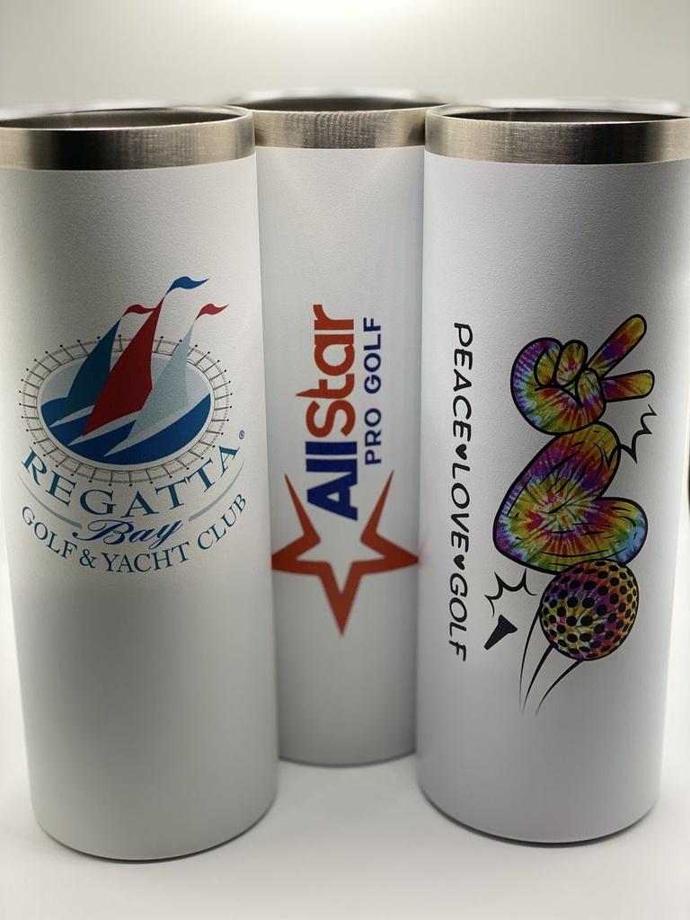 Skinny Tumbler- 20 ounce with logo