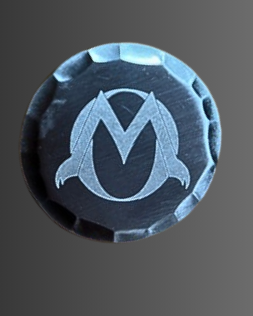 Hammered ball markers - etched