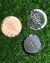 Hammered ball markers - etched