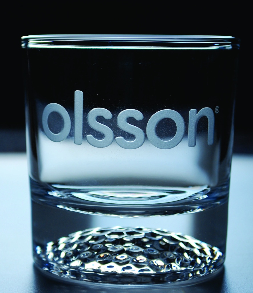 Etched Whiskey Golf Ball Glass-11oz. 