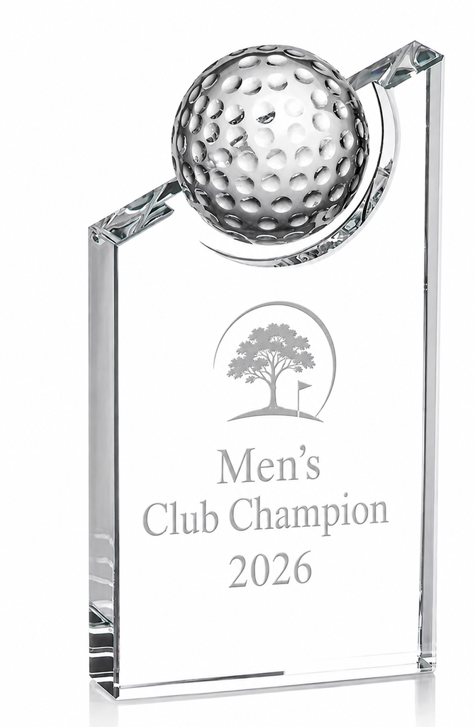 Crystal Golf Trophy