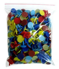 [12-BS] ​​Dime-sized Ball Markers - Assorted Colors - 1,000