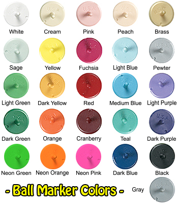 Quarter-sized Ball Marker - Custom Colors - 1,000