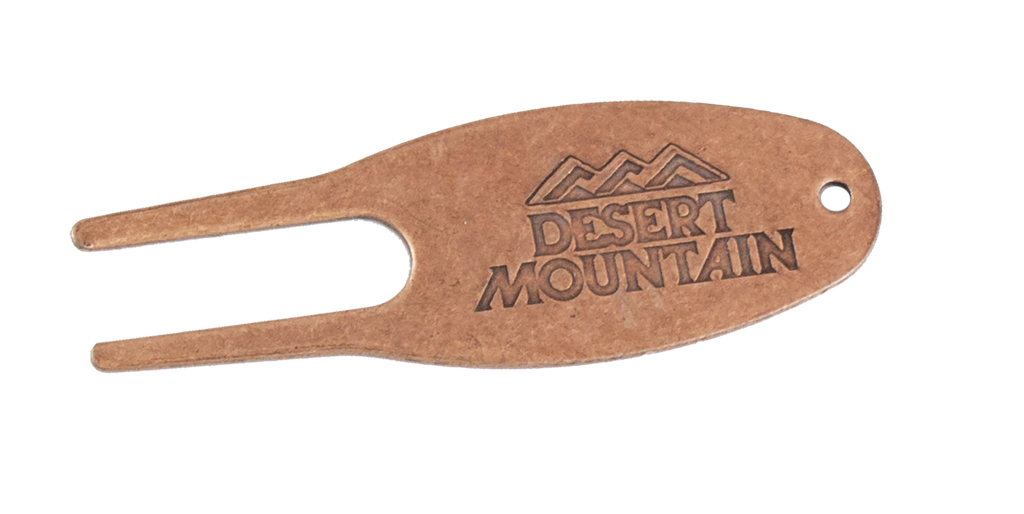 ​​Flat Oval Divot Repair Tool - Embossed