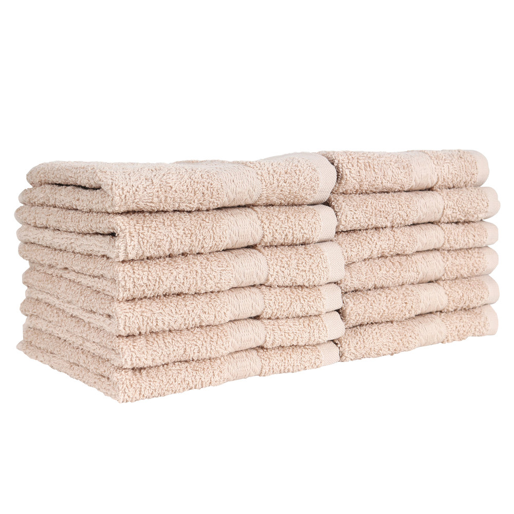 [14-1212HT-D07] ​​12X12 Titan Hand Towel - Doz Beige
