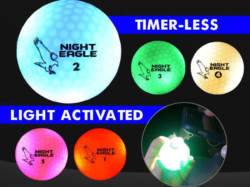 [17-PGLEDNE] ​​Led Glow Golf Ball - Night Eagle CV- for Night Golf
