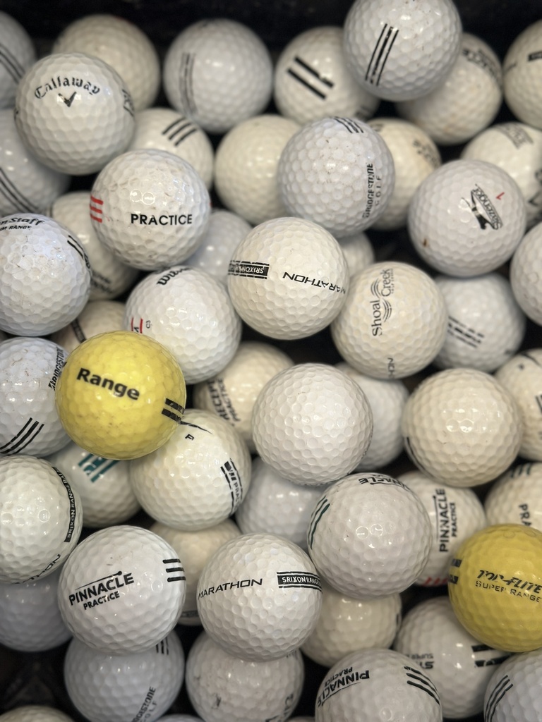 [17-RB ABWPBC] ​​Range Balls - Assorted Brand and Color- Grade B/C, Bag Of 300 Balls