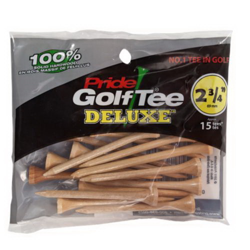 ​​Pride Wood Golf Tees 234 Tee 10M -Pkg 15