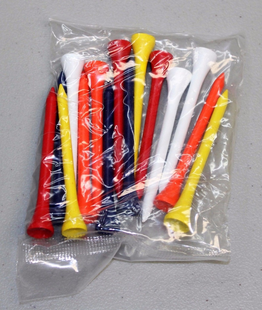[38-P218A10] ​​Pkg 2 1/8 Assorted Tees - 10,000