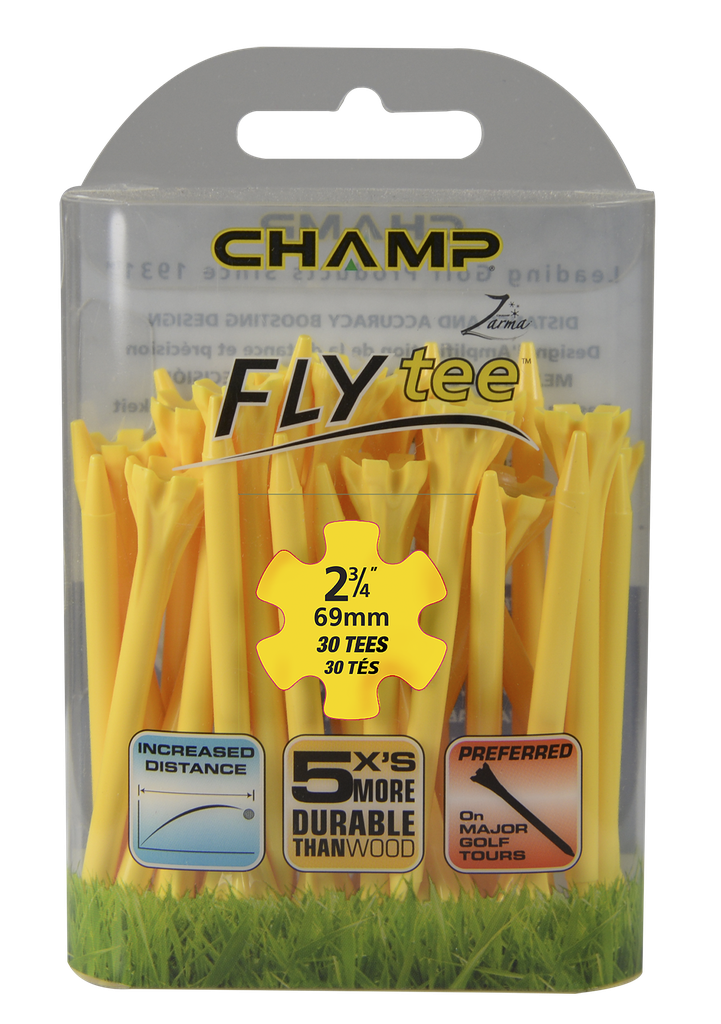 [39-FLYP234Y] ​​Pack Of 30 - 2 3/4 Yellow Flytee