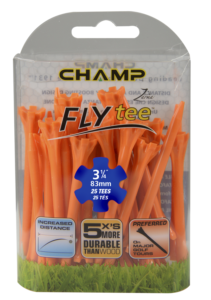 [39-FLYP314O] ​​Pack Of 25 - 3 1/4 Orange Flytee