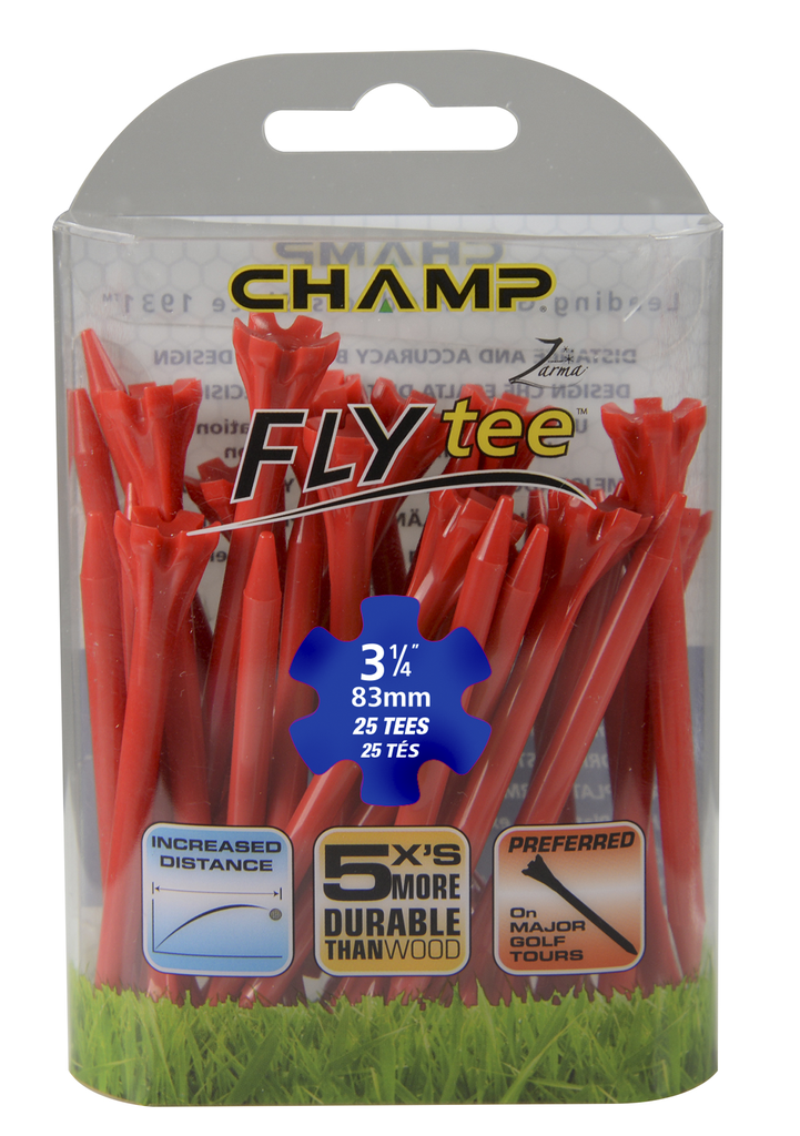 [39-FLYP314R] ​​Pack Of 25 - 3 1/4 Red Flytee