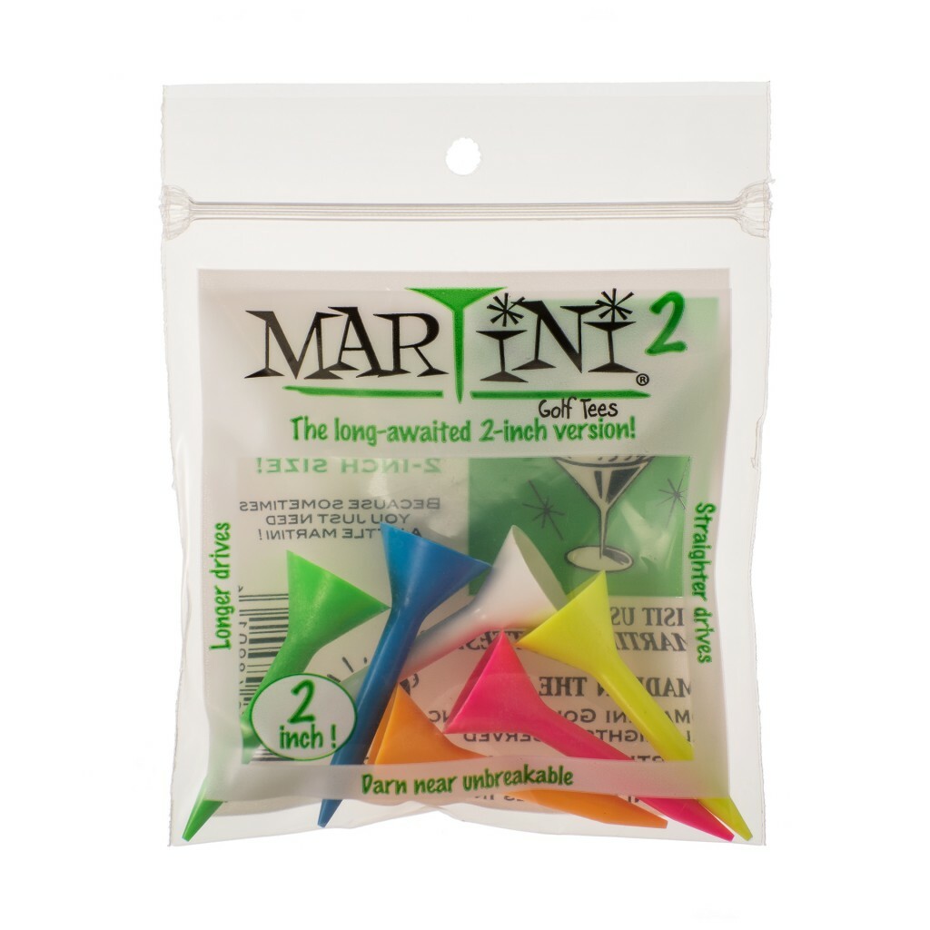 [39-MT102] Martini Tee - 2"  6 Pack (Mix)