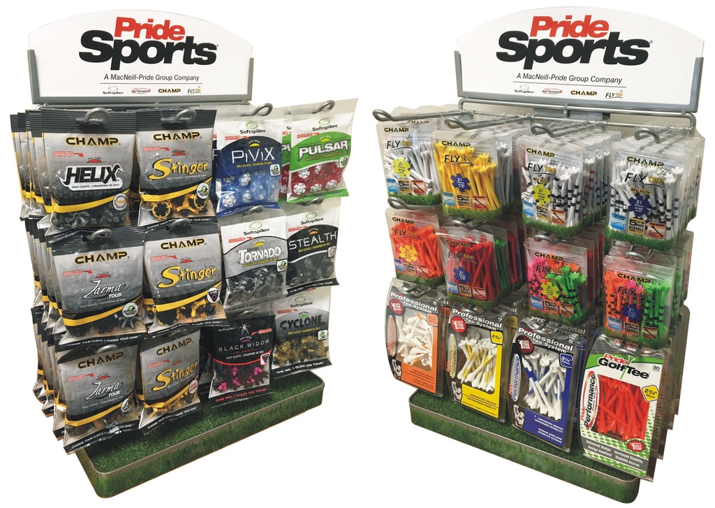 [39-7064CH66] ​​3 Tier Countertop Display - Cleat & Tee