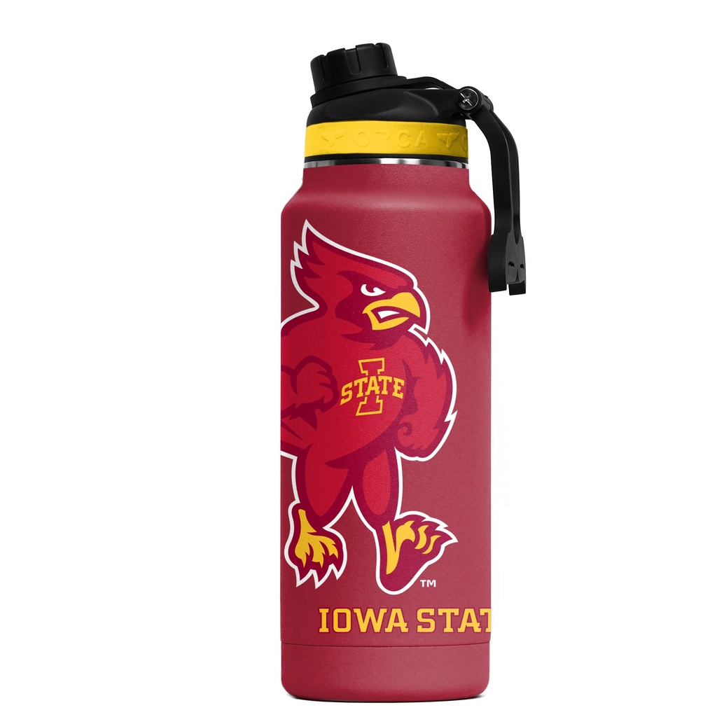 [35-H34MSIAS] ORCA Hydra 34 oz. Crimson/Yellow/Black Mascot Iowa State