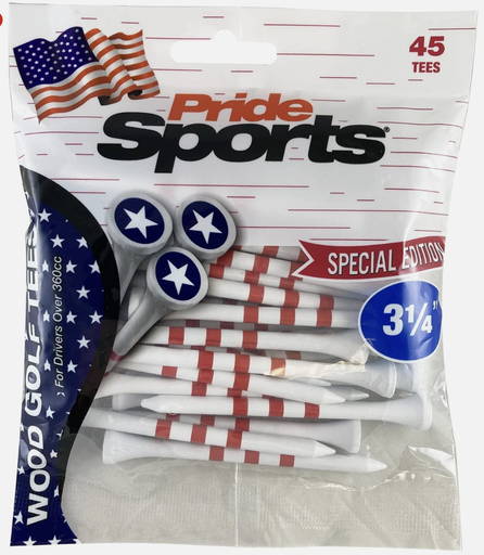 [37-PS31445STAR] Bag of 45 314 Stars and Stripes Novelty Tee