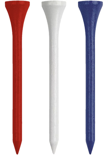 [38-B234RWB10] Bulk 2 3/4 Red/White/Blue Tees - 10,000