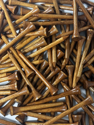 [38-B314SD7.5] Bulk 3 1/4 Stained Dark Tees - 7,500