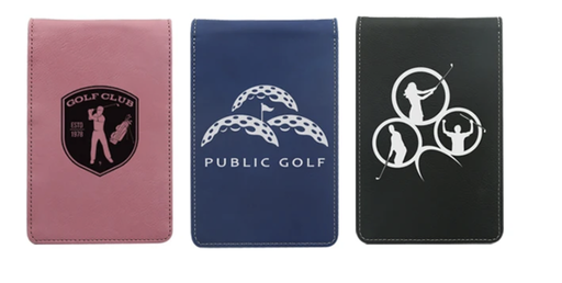 Leatherette Scorecard Holder with Laser Engraving