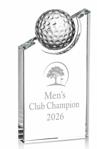 [01-CrystalGolfTrophy] Crystal Golf Trophy