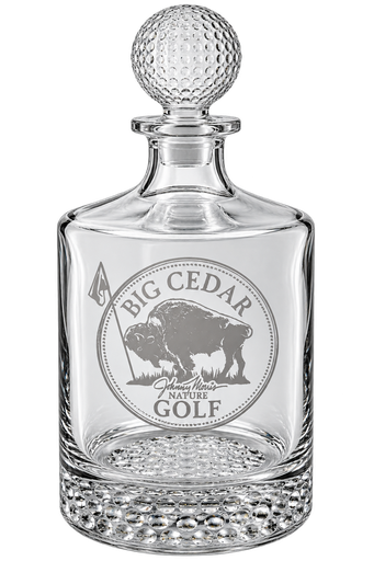 [01-GolfBallDecanter] Etched Golf Ball Decanter - 28 ounces